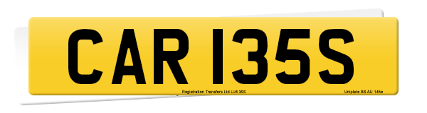 Registration number CAR 135S